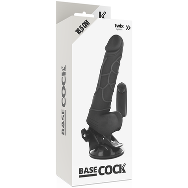 Dildo Vibrante Realistico BASECOCK con Telecomando e Base a Ventosa